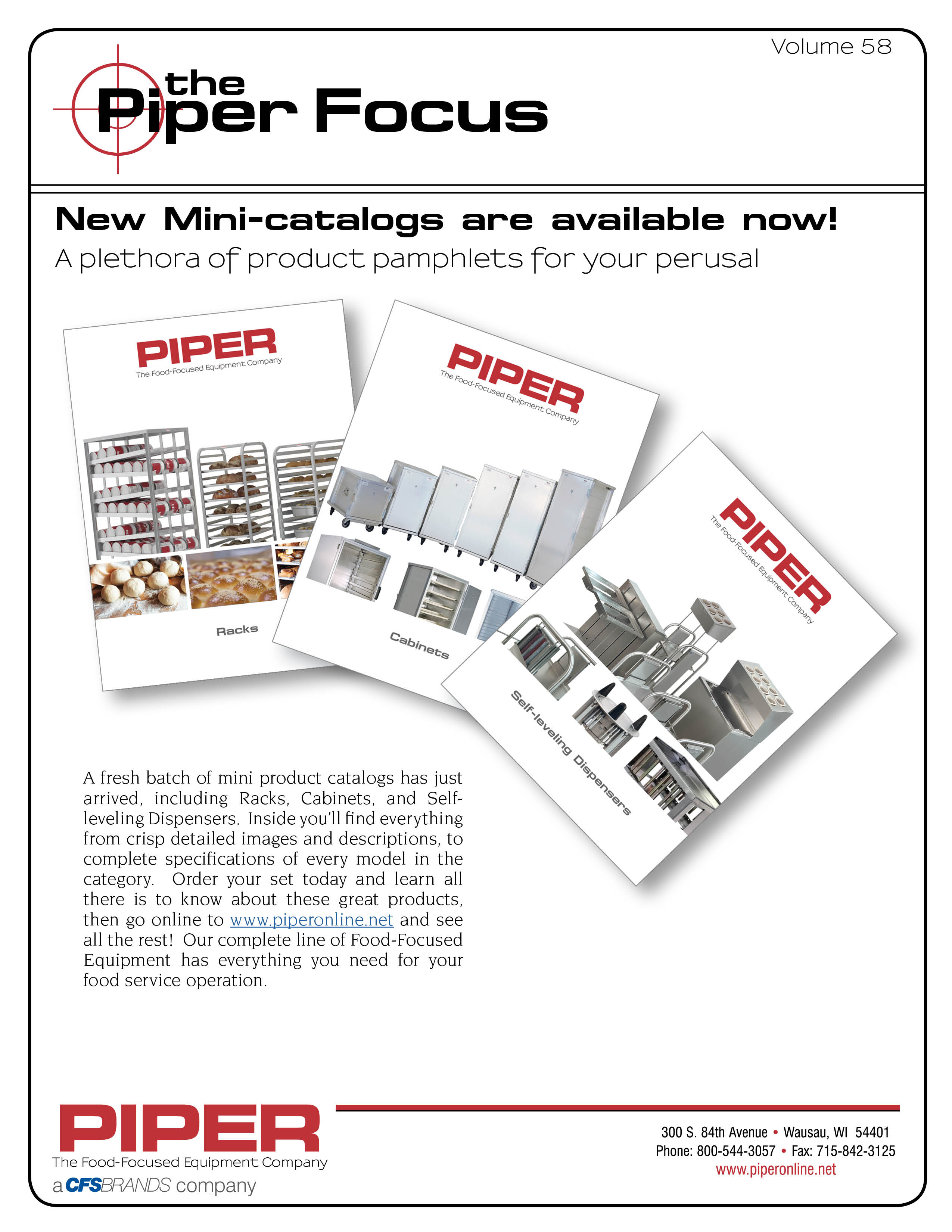 Piper Focus Vol.58 - New Mini-Catalogs